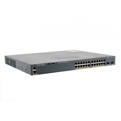 24 PoE prievadų komutatorius CISCO Catalyst WS-C2960X-24PD-L