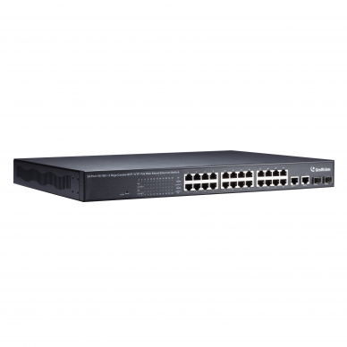 24-Port 802.3at Web Management PoE Switch