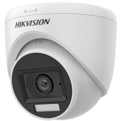 4 lauko/vidaus kupolinių vaizdo kamerų komplektas Hikvision HIK-3K, 5 MP raiška, AI, Hybrid Light 3