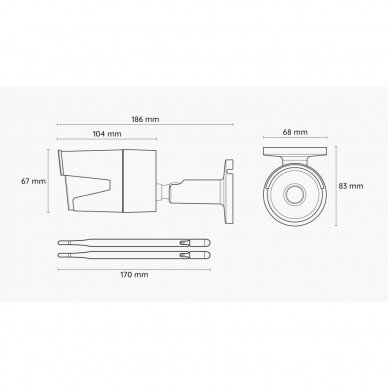 4 Megapikselių lauko/vidaus IP kamera Reolink RLC-410W ,WiFi, MicroSD, IR pašvietimas iki 30 metrų 5