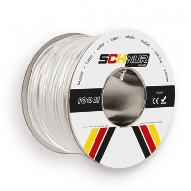 6 Core Tinned Copper Screened Cable White 100m SCHNUR