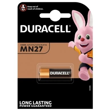 Baterija Duracell Alkaline 27A (1 vnt.)