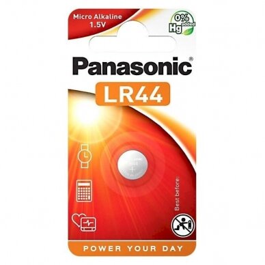 Baterija Panasonic Alkaline G13/LR44 (1 vnt.)