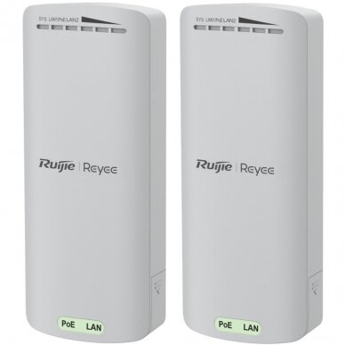 Belaidis Bridge perdavimo įrenginys Ruijie RG-EST100-E (2.4 GHz, Dual-stream 500m, 2 vnt.)