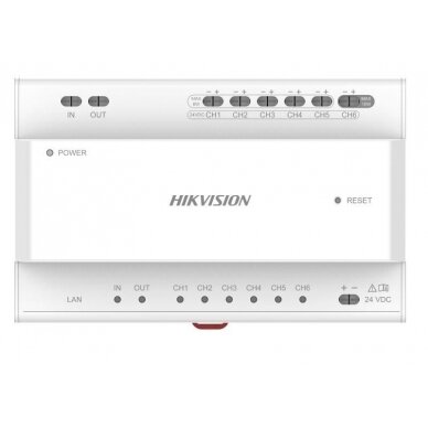 Dviejų laidų vaizdo/garso skirstytuvas Hikvision DS-KAD706Y-P