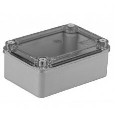 Hermetinė dėžutė skaidriu dangteliu Pawbol S-BOX 216-P (pilka, 120x80x50)