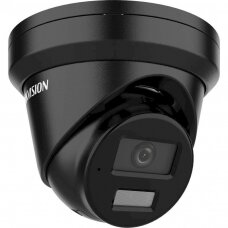 Hikvision dome DS-2CD2346G2H-IU F2.8 (juoda, 4 MP, 30 m. IR, Hybrid Light)