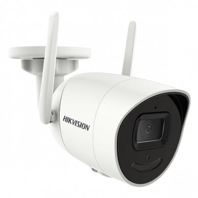 4 Megapikselių Hikvision WiFi cilindrinė kamera DS-2CV2041G2-IDW F2.8, microSD, mikrofonas, IR iki 30 metrų