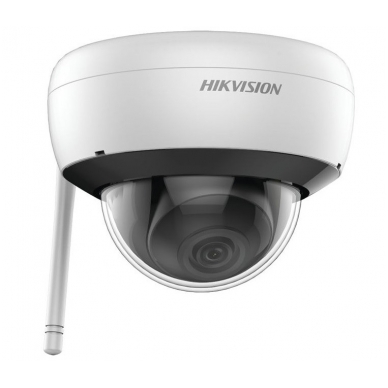 4 Megapikselių Hikvision WiFi kupolinė kamera DS-2CD2141G1-IDW1 F2.8, microSD, mikrofonas, IR iki 30 metrų