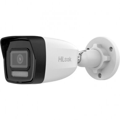 HiLook bullet IPC-B140HA-LU F2.8 (balta, 4 MP, 30 m. IR, 30 m. LED, Hybrid Light)