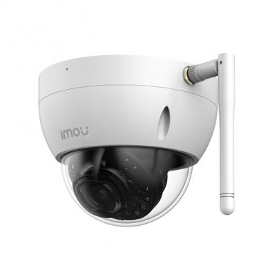 IP IPC-D52MIP kupolinė kamera, 5MP 25fps, pašvietimas iki 30m, 2.8mm 105°, Onvif, WIFI, IP67, IK10