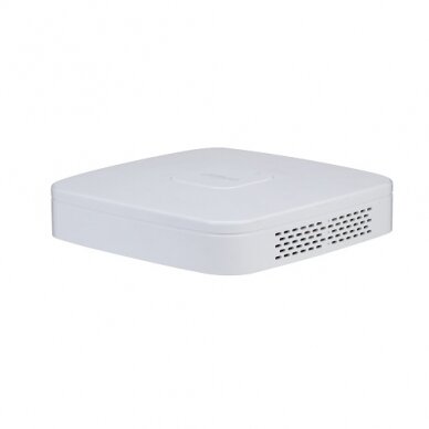 IP įrašymo įrenginys 4 kam., 4K 8MP, 1HDD, 80Mbps, 4PoE įėjimai,H.265/H.264, IVS