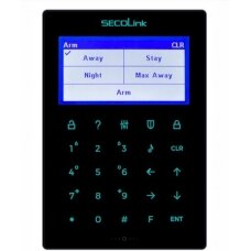 Klaviatūra SECOLINK KM25M (juoda, LCD, balso pranešimai, liečiamas ekranas)
