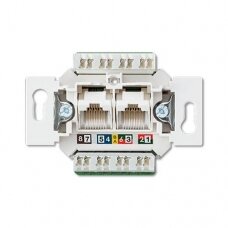 Kompiuterinis lizdas JUNG EPUAE8-8UPOK6US (2xRJ45 CAT 6)