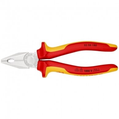 Kombinuotos izoliuotos replės KNIPEX 0306180