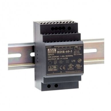 Maitinimo blokas 4.5A/12V ant DIN bėgelio HDR-60-12