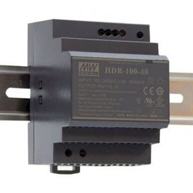 Maitinimo blokas 7.5A/12V ant DIN bėgelio HDR-100-12