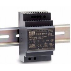 Power supply unit on DIN rail HDR-60-24 (with potentiometer, 2.5A/24V)
