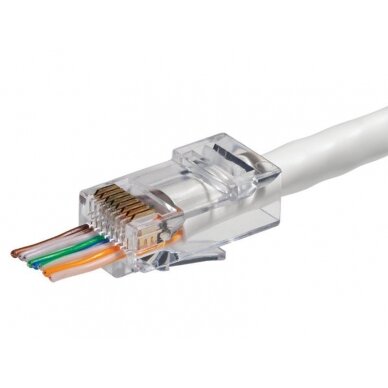 RJ45 kištukas (perkišamas, UTP, CAT5e)