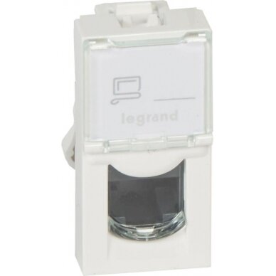 RJ45 lizdas Mosaic UTP 5E Legrand 076551 (baltas)