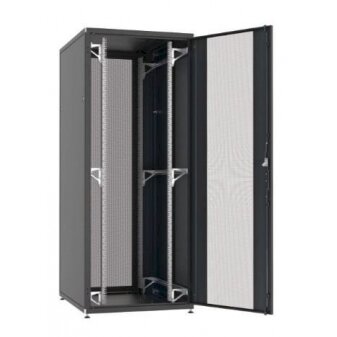 Serverinė spinta EFB 19\" 42U 800x1200x2055 (juoda, nesurinkta, perforuotos durys)