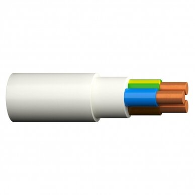 XPJ-HF D 3x1.5 kabelis Draka (monolitas, baltas, 1 m., 500m būgnas)